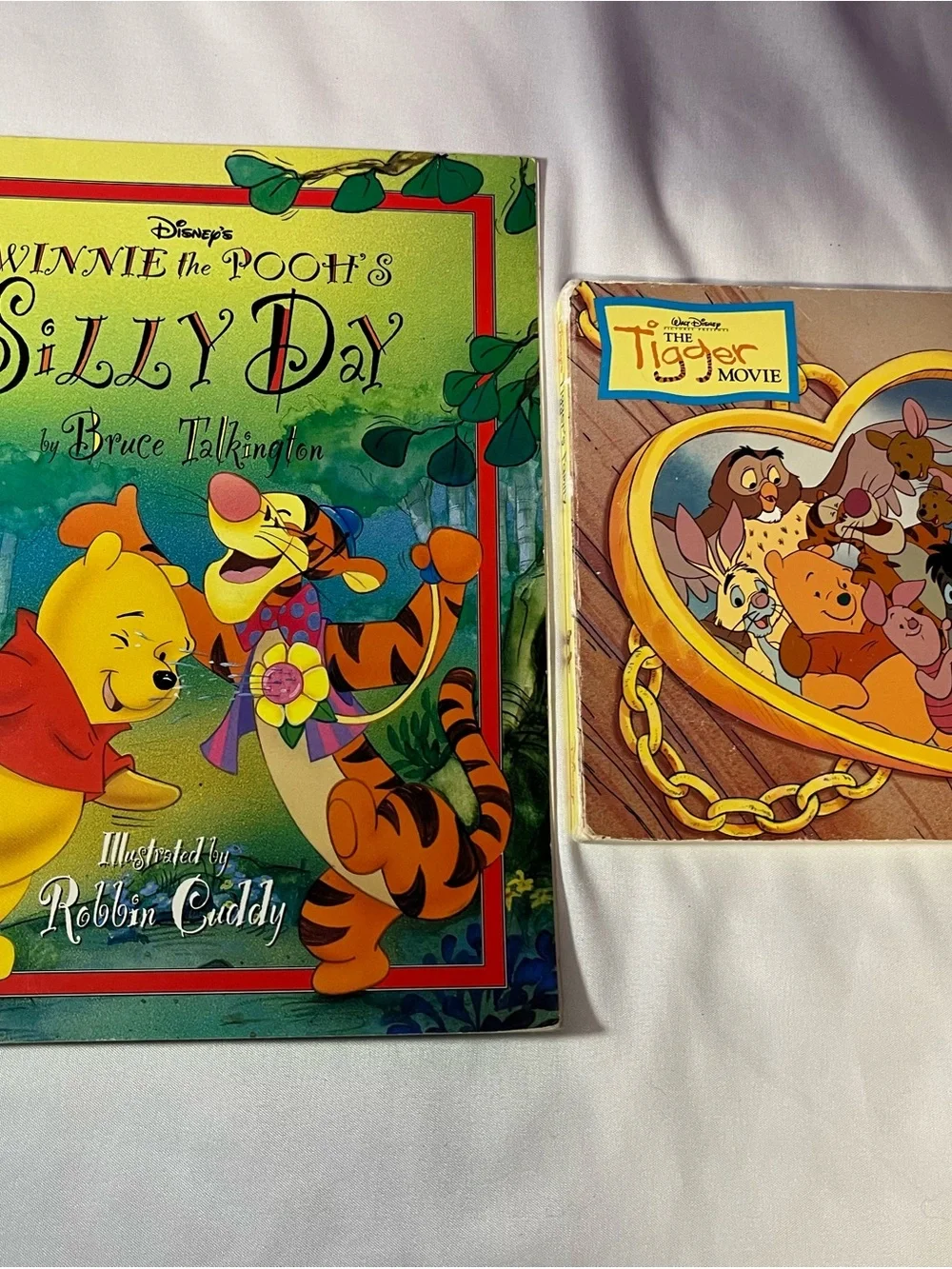 Vintage Disney Winnie the Pooh Books Lot of 2 First Edition 1996 & 2000